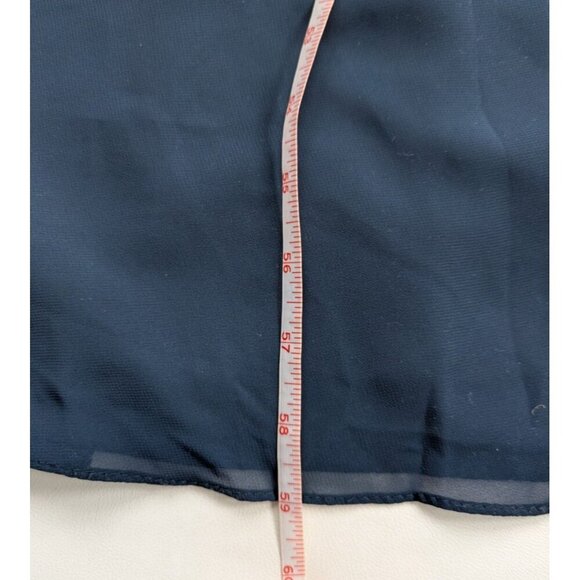 Azazie Formal Lace Back Navy Prom Bridesmaid Dress Size 2-4 - Picture 9 of 12